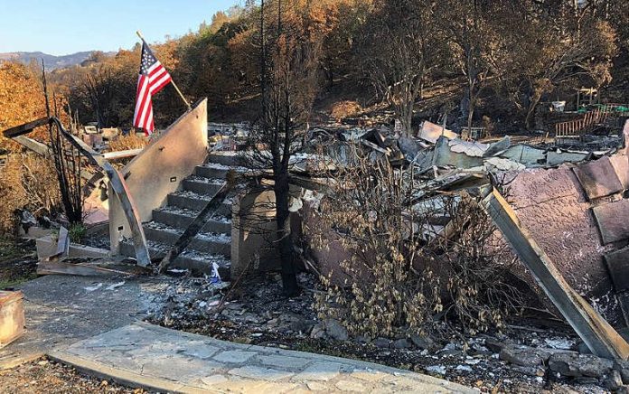 Fountaingrove after October 2017 California wildfires Fountaingrove after October 2017 California wildfires