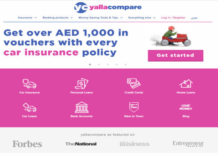 Yallacompare website car insurance homepage